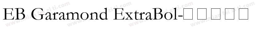EB Garamond ExtraBol字体转换